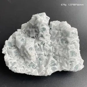Natural Raw Stone Sugar Green Fluorite Crystal Cluster Mineral Specimen Quartz Rock Decoration Gift Healing
