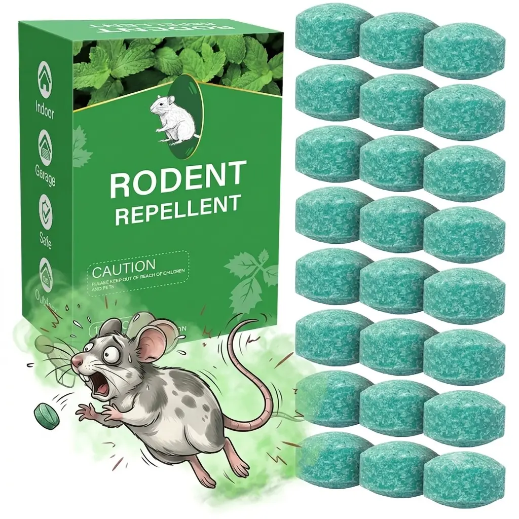12/24-Pack Pesticide-Free Oil Scent Rodent Repellent Balls, Kids&Pets-Friendly Home Pest Control, Effective for Rodents, Ants, Spiders, Cockroaches, Valid for 60 Days, Ideal for Attic, Garage, RV
