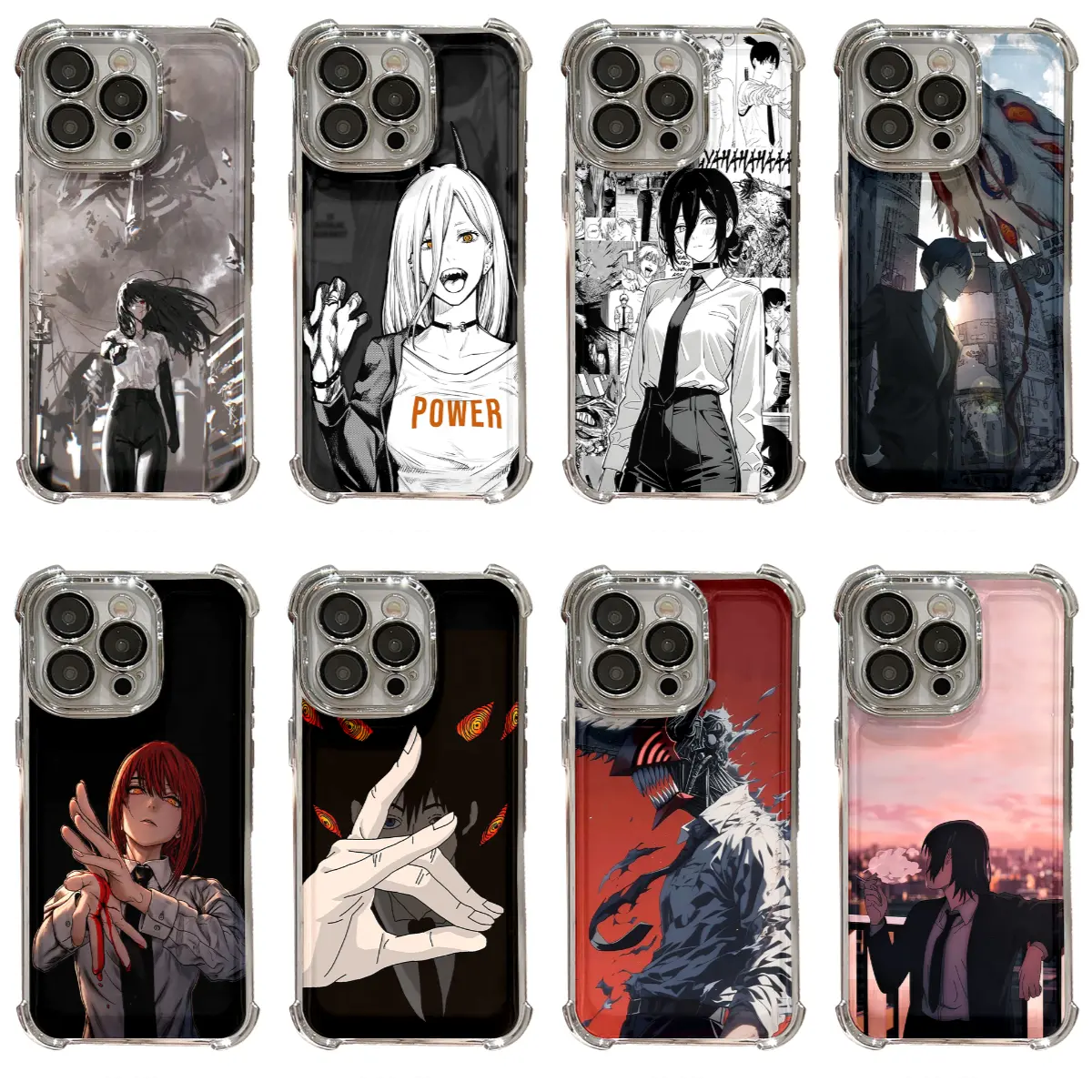 Anime Chainsaw Man Cool INS Style Shockproof Phone Case for IPhone 11 12 13 14 15 16 17 Pro Max Plus Air Holiday Gift Protection