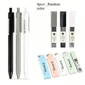 3-Pack automatic pencil set with 3 boxes of 0.5mm 60 HB pencil lead for a beautiful appearance, perfect for writing - office or school, back-to-school season