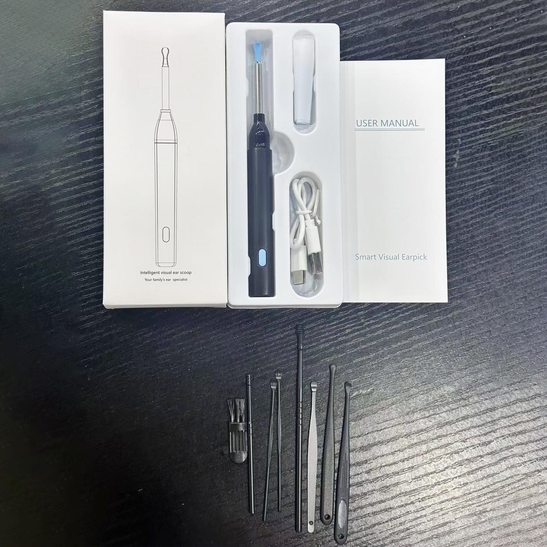 Wireless Smart Video Ear Scoop, Luminous Ear Picker, Professional HD Visual Ear Picker, Home Set Cleaning Ear Cleaner Visual