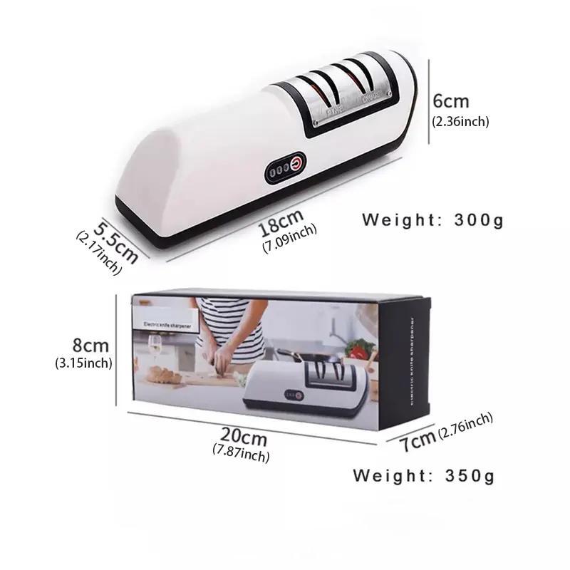 Professional Electric Knife Sharpener, 1 Count USB Rechargeable Kitchen Knives Sharpening, Household Knife Sharpener for Kitchen, Kitchen Gadgets