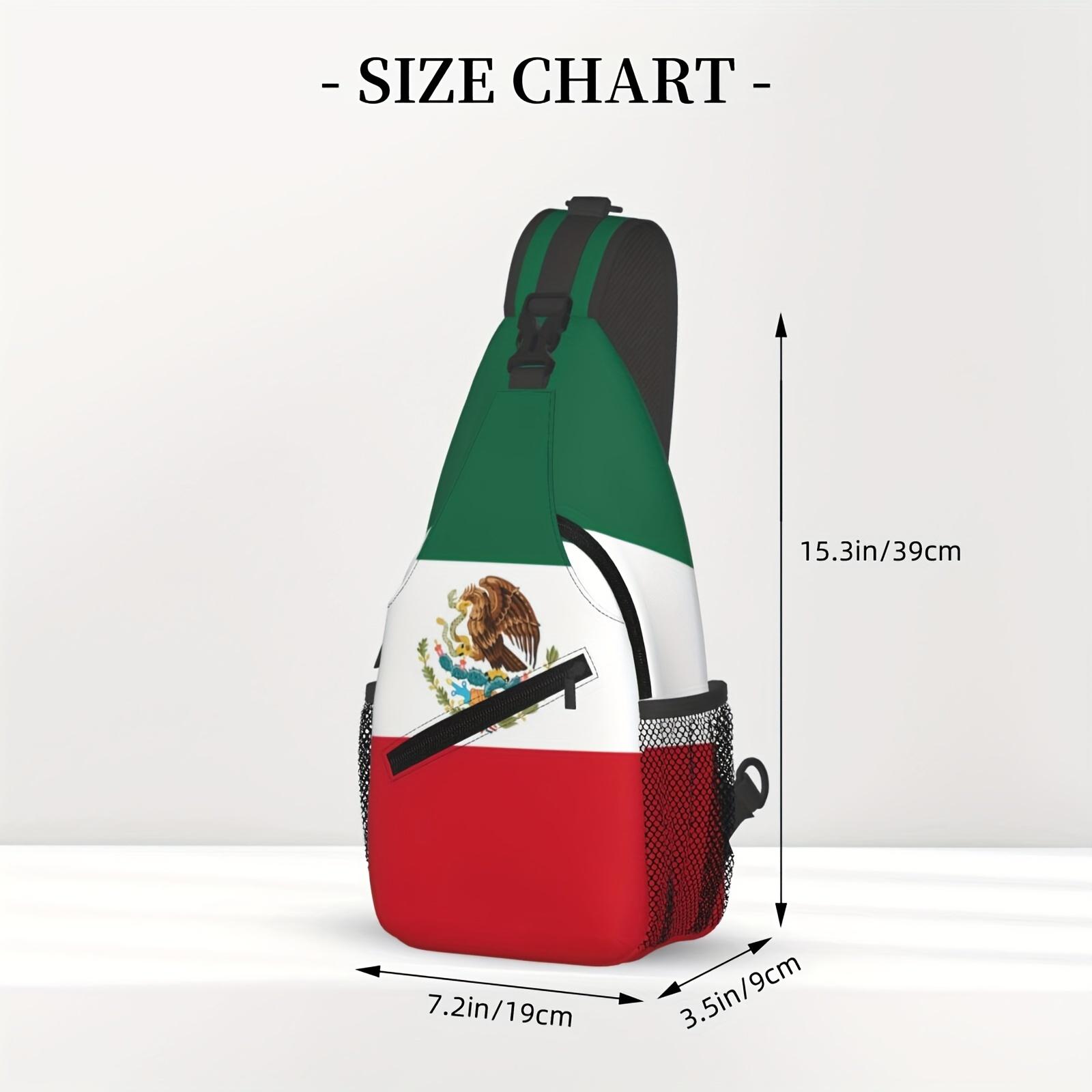 Crossbody Chest  Hiking  Mexican Flag Shoulder  Folding Large Capacity Fashion Durable Can Be Used for Shopping, Work, Leisure Travel Beach  Fishing  Travel Additions Must Have  for School Back Christmas Gifts bag backpack