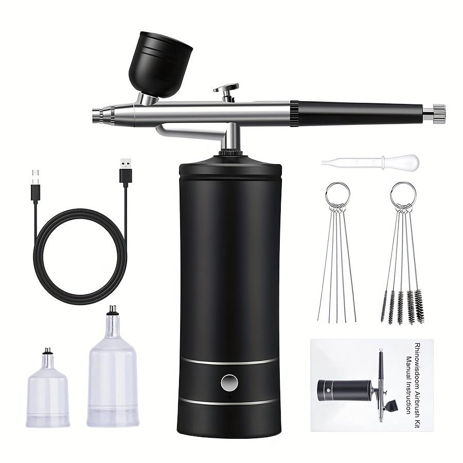 Portable Mini USB Rechargeable Airbrush Kit - Versatile, Safe Compressor for Model Coloring, Painting, Nail Design, DIY, Cake Decoration and More!