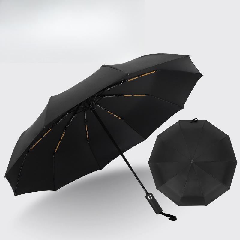 Large Automatic Folding Outdoor Umbrella, Windproof and UV Resistant Business Gift Umbrella, Durable and Compact Design for Rain or Shin