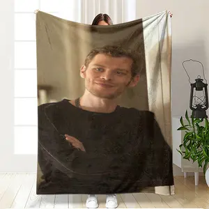 Traditional Joseph Morgan Portrait High-Definition Printed Blanket - Wrinkle Resistant, Comfortable, Versatile All-Season Textile, Machine-Washable Home Décor Gift for Friends (Suitable for Camping, Travel)