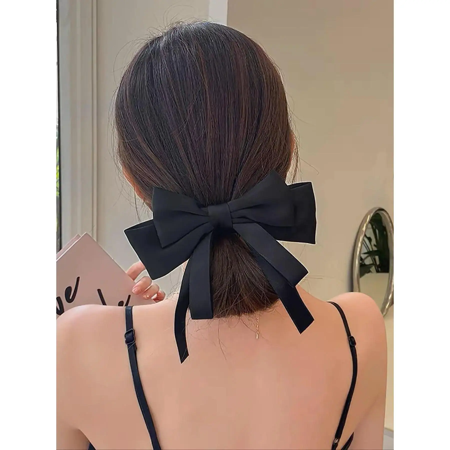 3-Pack Oversized Bow Hair French Clip Set for Women & Girls, Elegant Chic Claw Barrette Hair Accessories, Trendy Minimalist Hair Jaw Clips for Thick or Curly Hair, Strong Hold Fashion Hair Styling Clips for Daily Wear, Party & Wedding