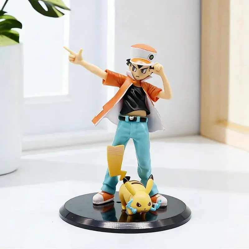 Anime Pokemon Ash Ketchum Figure Action Figures PVC Adult Collection Model Toy Gift