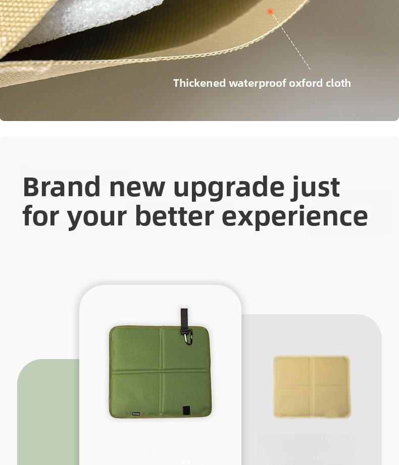 Outdoor Folding Cushion Portable Waterproof Thickened Moisture-Proof Ground Mat for Hiking, Cooling, Picnic, Grass Camping