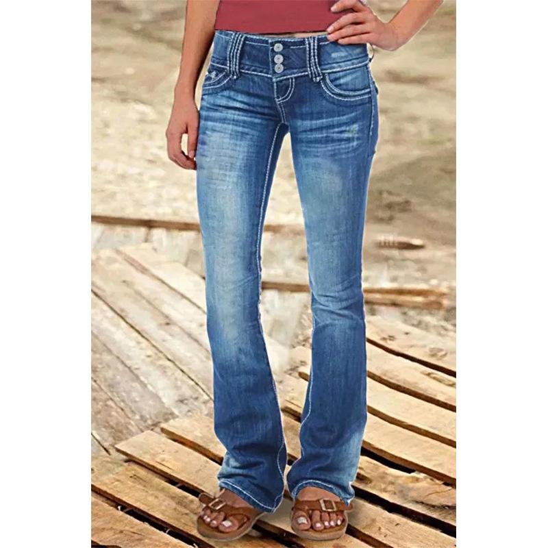 2025 Summer New Low Waist Vintage Ripped Button Jeans Purple Denim Tears Streetwear jean baggy jeans