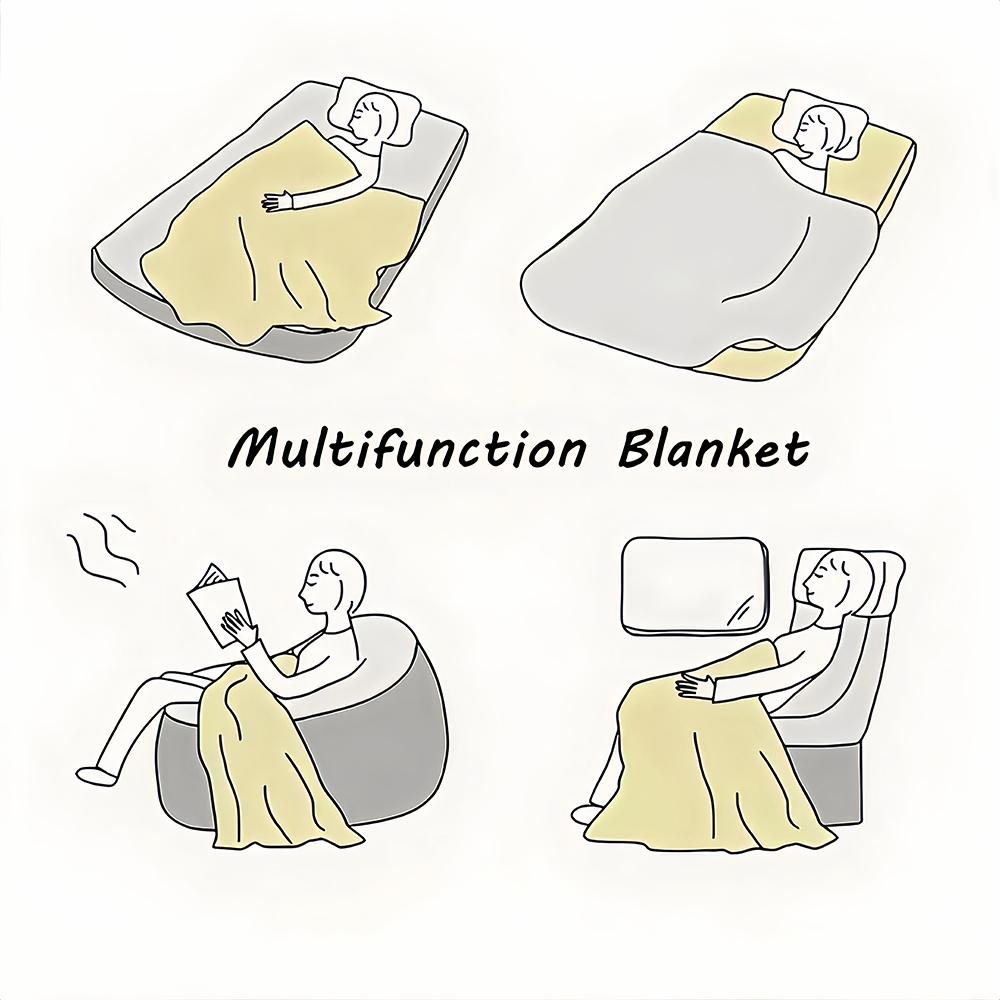 Cute Momonga C-Chiikawa Cartoon Blanket Plush Nap Sofa rug for Living Room Warm Office Bedroom Birthday Home Travel Kid Gifts