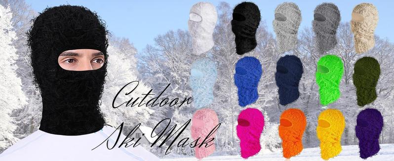 Distressed Full Face Balaclava Ski Mask - Warm, Windproof Knitted Shiesty Mask for Winter Adventures - Fuzzy Comfort for Outdoor Activities