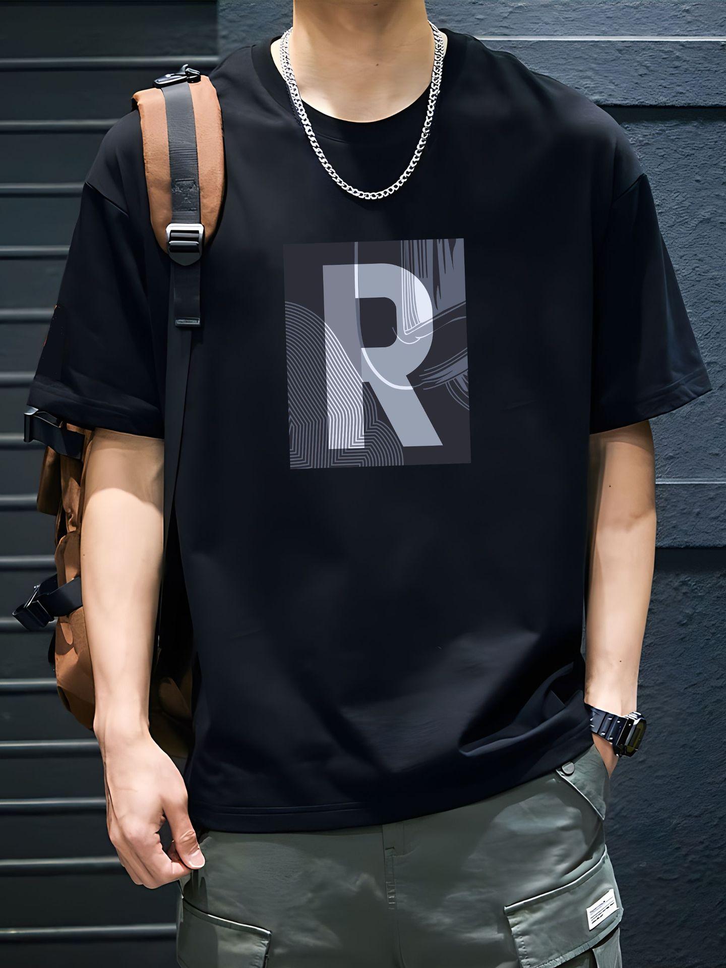 Men's Pure Cotton Short-Sleeve T-Shirt - Loose Fit, Crew Neck, Streetwear Style. A Versatile & Trendy Summer Essential - E-Commerce Bestseller.