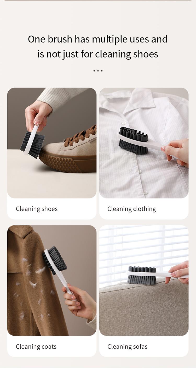 FaSoLa suede shoe brush, soft bristles that do not damage shoes, suede eraser, special shoe brush for cleaning suede