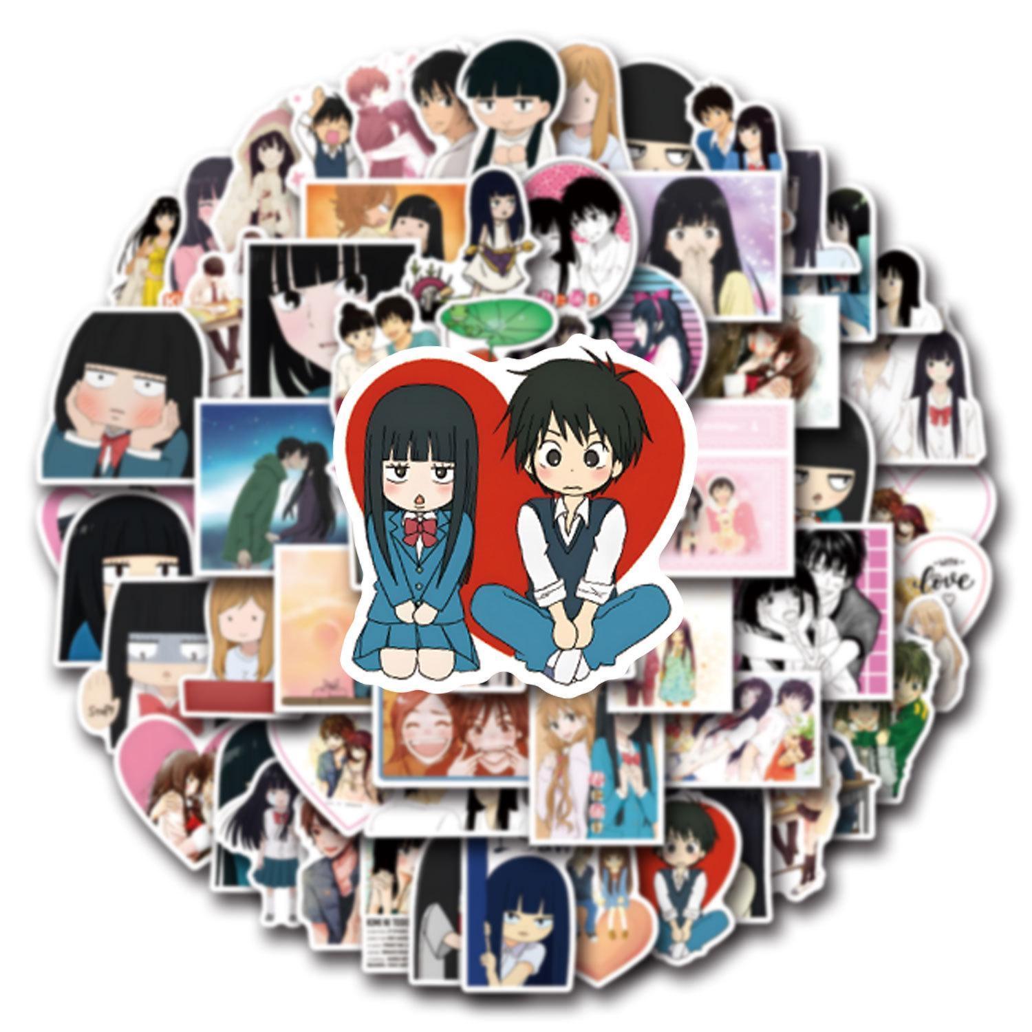 50pcs Kimi Ni Todoke Anime Stickers Sawako Kuronuma Kazehaya Shouta Sticker Notebook Luggage Laptop Kurumizawa Ume Decalpopular stickers Cute beautiful