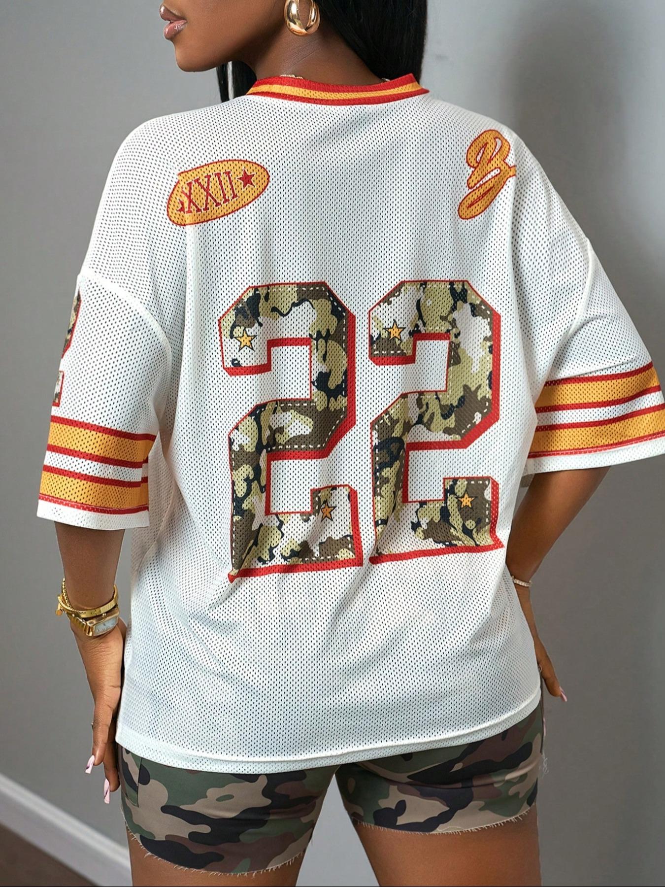 Women's Figure Print T-shirt, Casual Loose Short Sleeve Tee, Women's Top for Daily Wear, Casual Style Tee, Summer