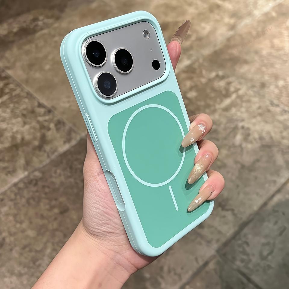 New Liquid Silicone Magnetic Phone Case For iPhone 17 Air 15 14 13 16 17 Pro Max Plus Magsafe Official Charging Protector Cover