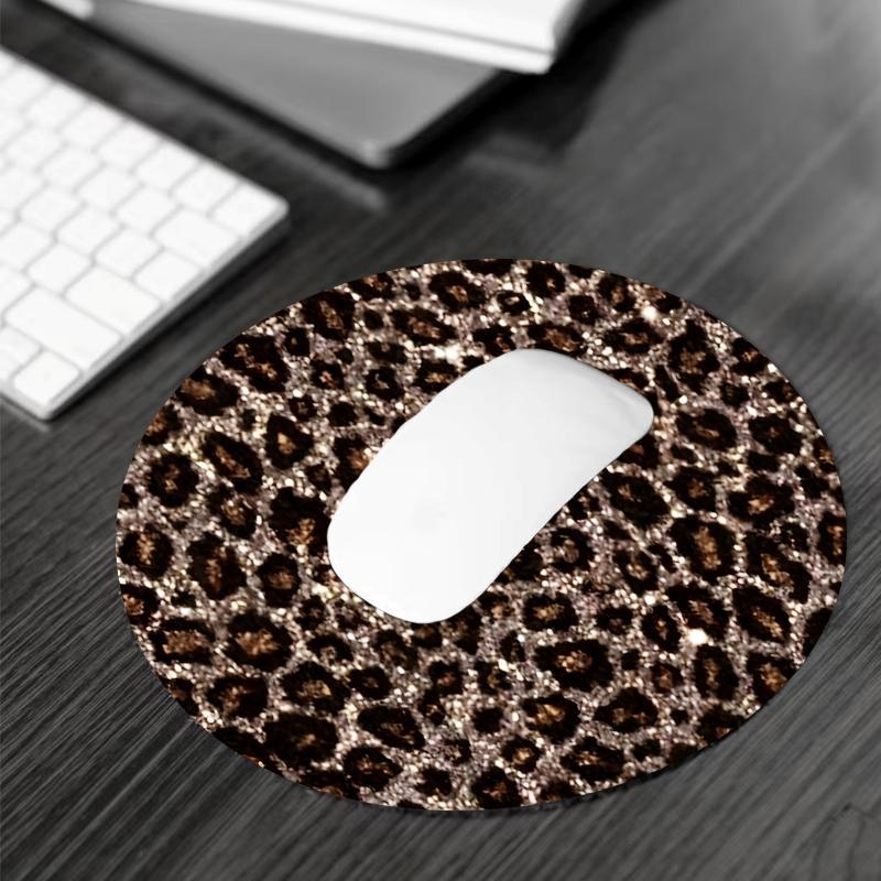 Leopard Pattern Mouse Pad, Rectangle Gaming Mouse Pad, Non-Slip Mousepad, Office Desk Keyboard Mouse Mat for Home Office Game Room Desk, Desk Accessories