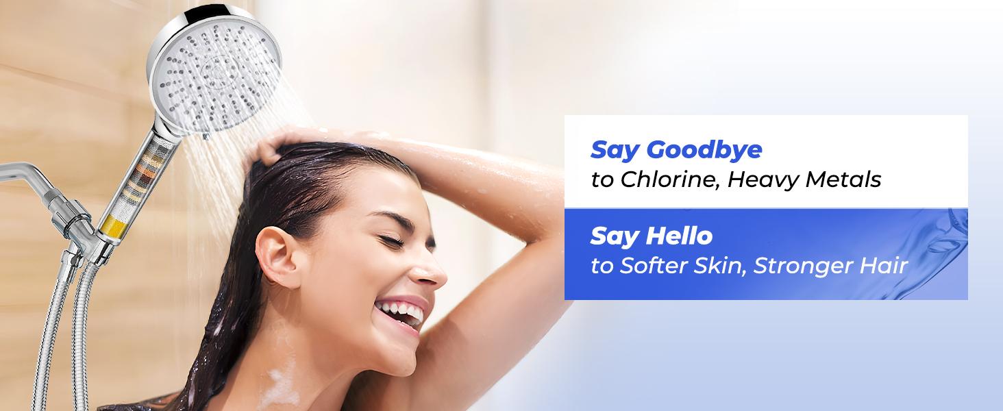 4 Pack Shower Head Compatible with Feellso Shower Head, Hard Softener Cartridge, Removes Chlorine and metals to Improve Skin & Hair