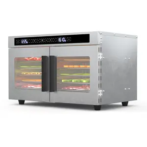 12-Tray Dual Zone Food Dehydrator | 2x520W Chambers | Rotating Drying & Independent Temp Control | For Meat & Food