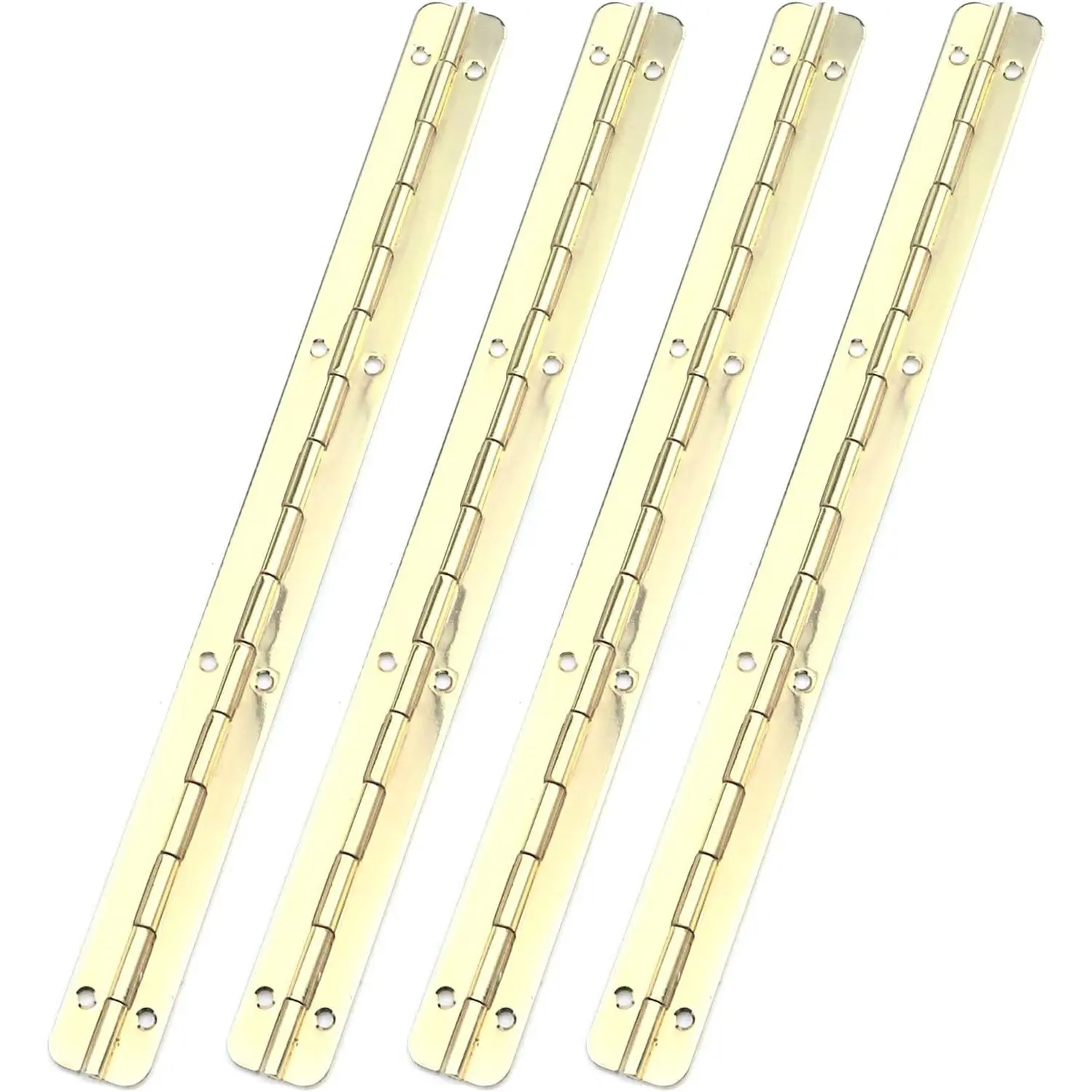 7.87" x 0.67"  Hinges Metal Piano Hinge Pack of 4 | Long Folding  Hinges Hardware Wooden Box  Box Hinge Cabinet Gate Door Hinge with Screws
