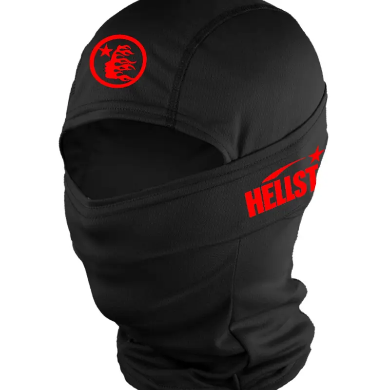 2pcs/1pc Unisex Hip Hop Printing Balaclava Mask Neck Gaiter Headwear Ski Mask for Men Women Outdoor Sports Hiking Fishing Commuting Suitable for Daily Wear Balaclava Ski Masks