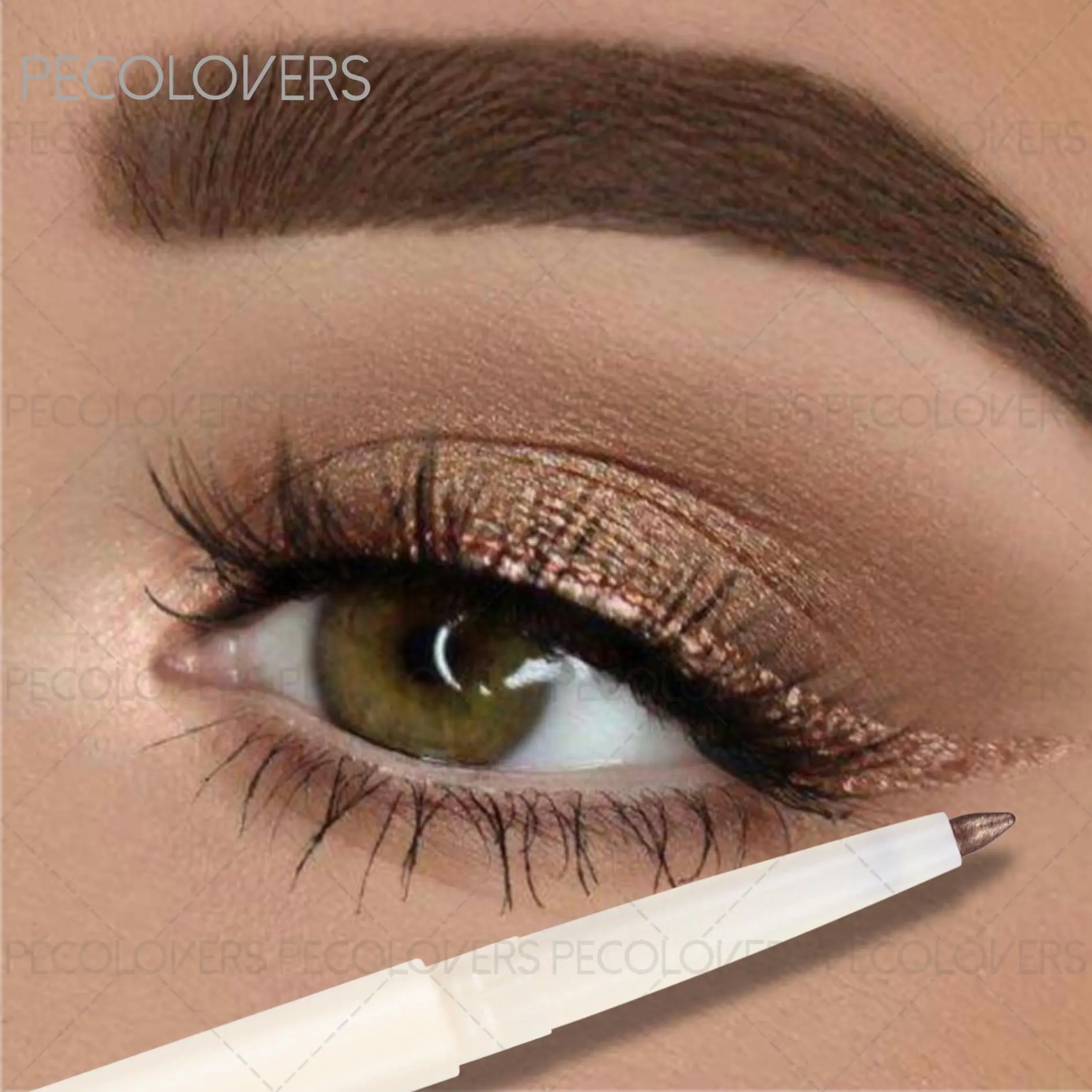 1pc Shimmery White Eye Highlighter Stick,Longwear, Waterproof,Glitter Highlighter,Festive Party & Daily Use