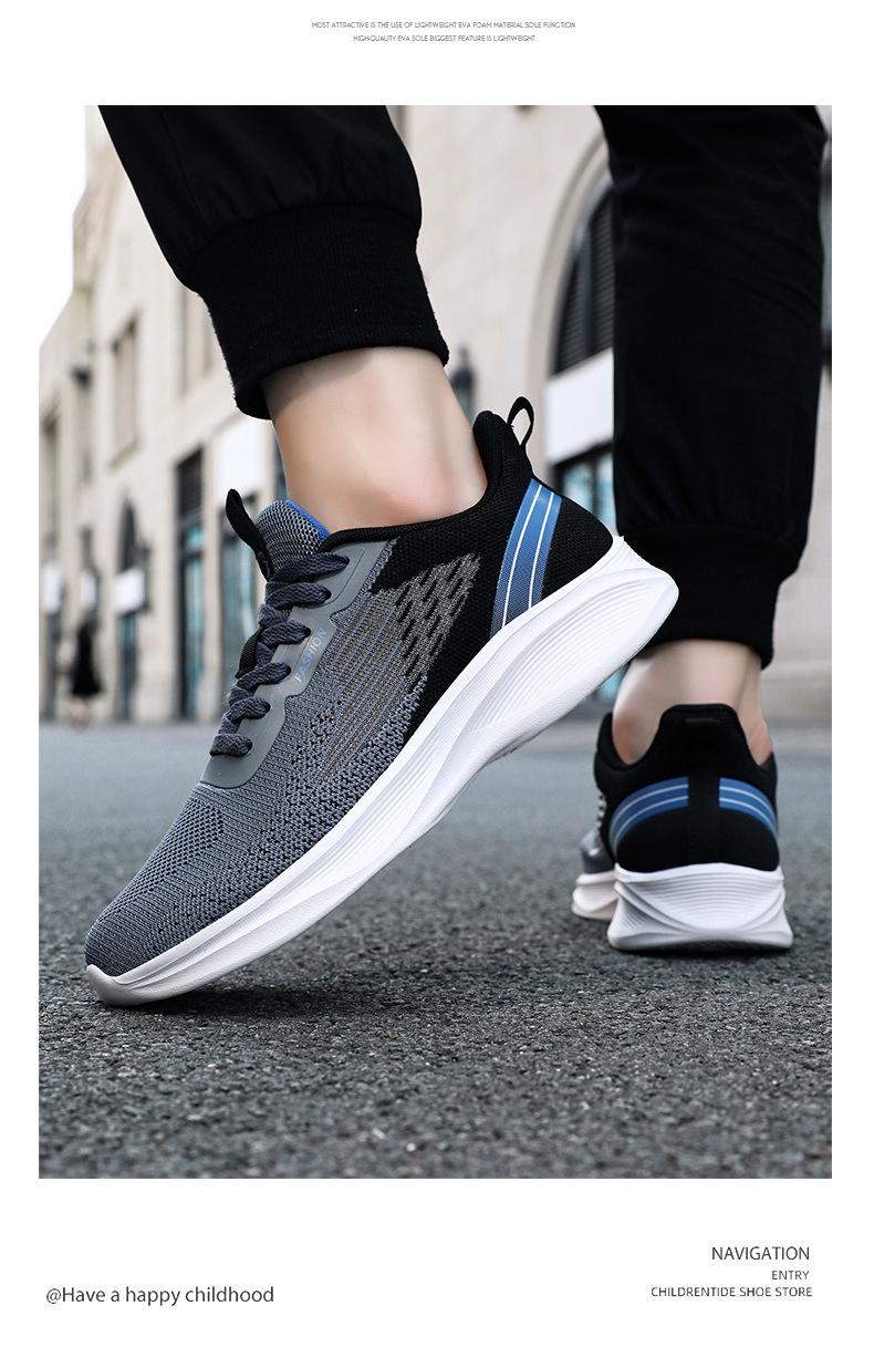 2026 Men's Sports Shoes, Men's Summer Breathable Lace-Up Running Shoes, Popular Fashionable Men's Sneakers