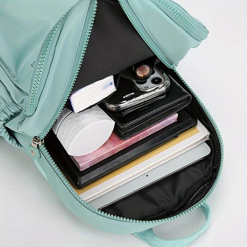 Chic Nylon Women’s Backpack – Versatile Stylish Bag with Adjustable Straps and Multiple Compartments for Work, Travel & School, Available in Gray, Purple, Black