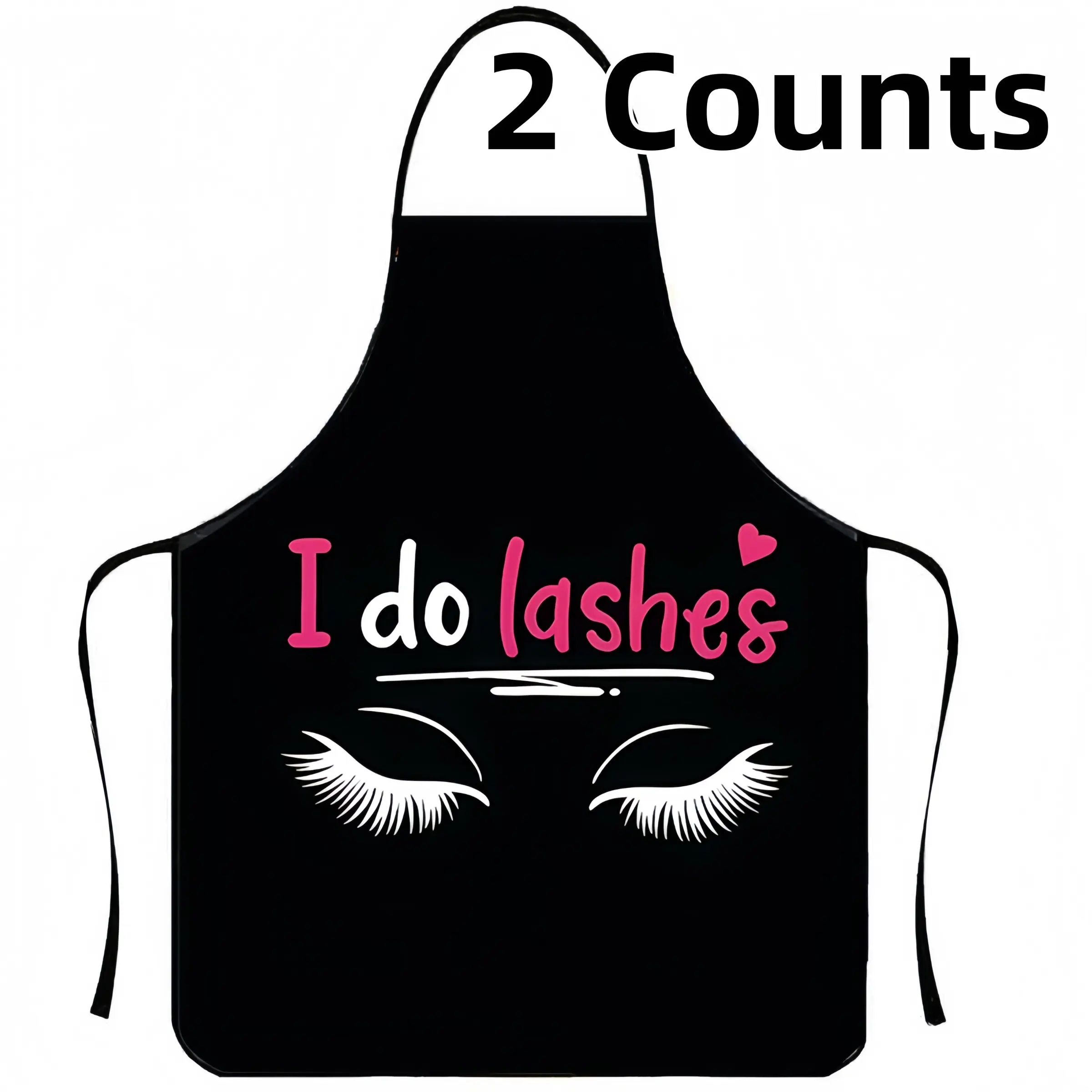 I Do Lashes Apron Set,2 Counts Polyester Apron for Nails,Christmas Gift, Summer Cool Apron for Women,Nail Tech,Nails Design Tool,Nail First,Garden Tool, Kitchen Essential, Easy Cleaning Apron, Cleaning Tool