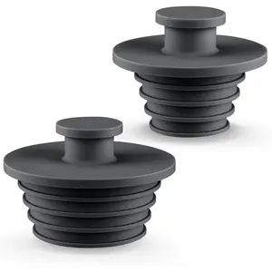 2pcs Sink Stopper Different Sizes One Large and One Small Tub Plug Bathroom Shower Drain Plug Silicone Bathtub Drain Plug Tub Drain Stopper Washbasin Stopper
