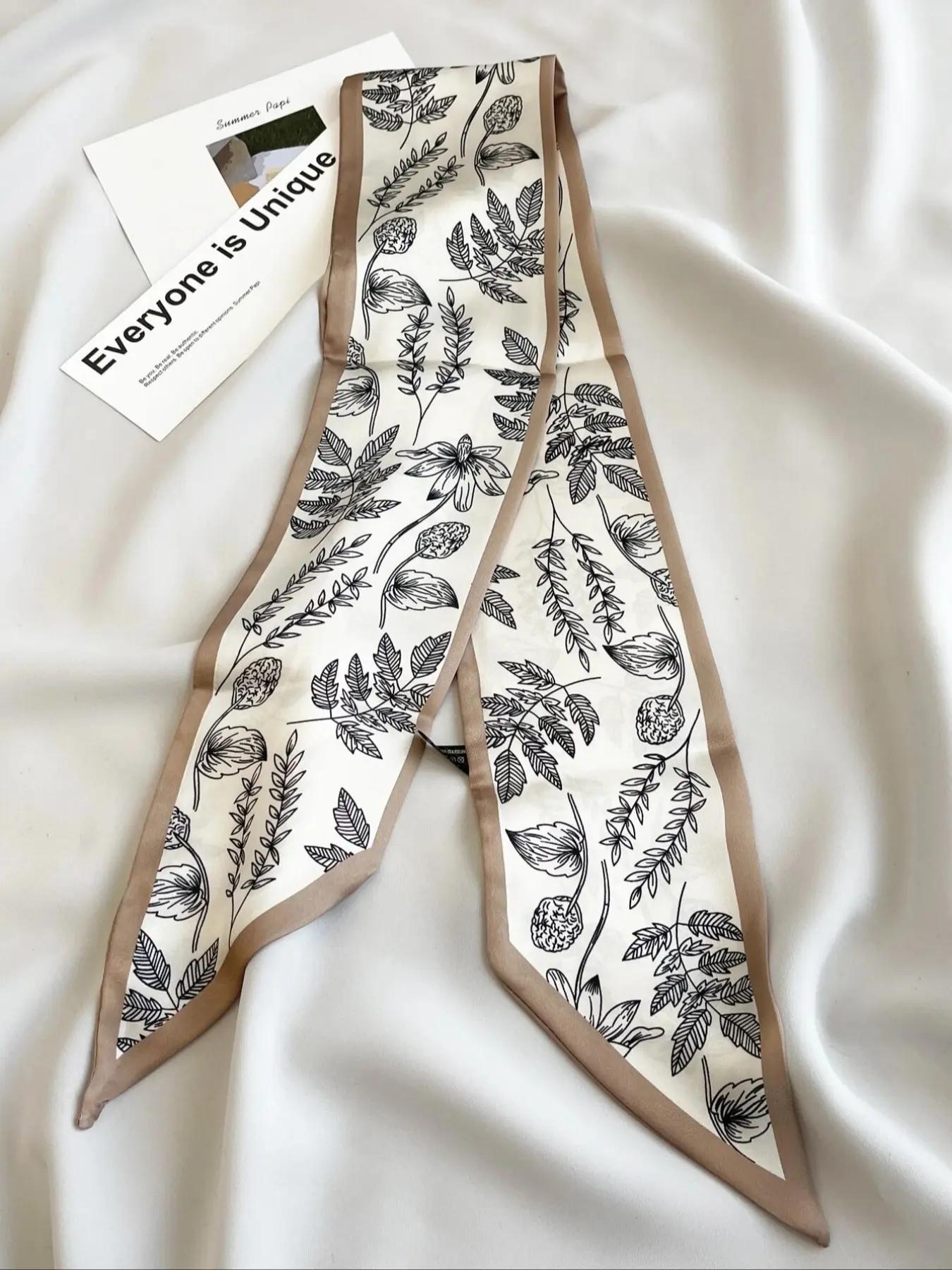 Floral & Leaf Print Hair Band Style Hair Band for Women & Girls, Floral Hairbands, Fashion Hair Accessories for Daily Wear, Fashionable Hair Accessories