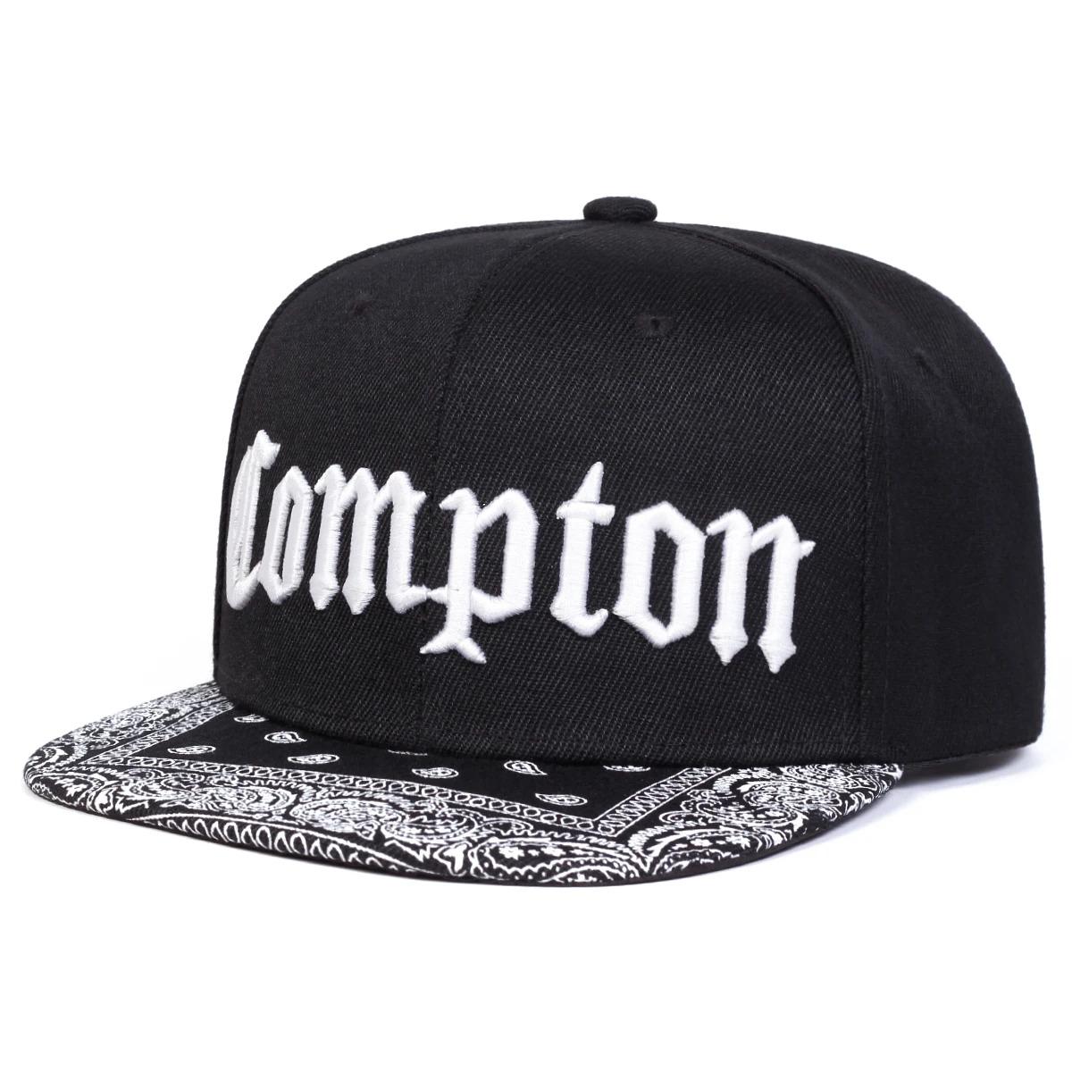 Unisex COMPTON Letter Embroidery Baseball Hats Spring Autumn Outdoor Adjustable Casual Hip-hop Trucker Caps Sunscreen Hat