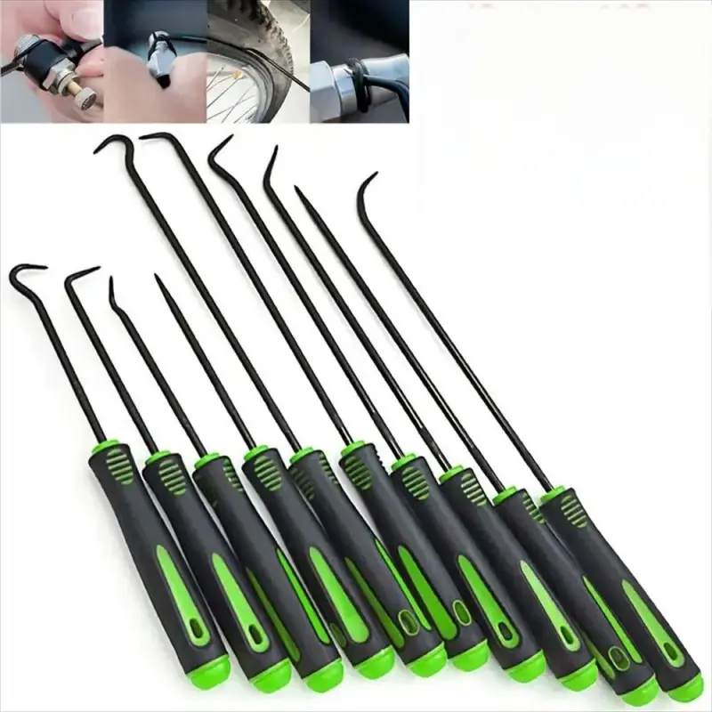 10-Piece Precision Hook Set, Car Oil Seal, Mini Precision Hooks, Durable Tools, Multi-Functional Tool Kit, Auto Repair Tools