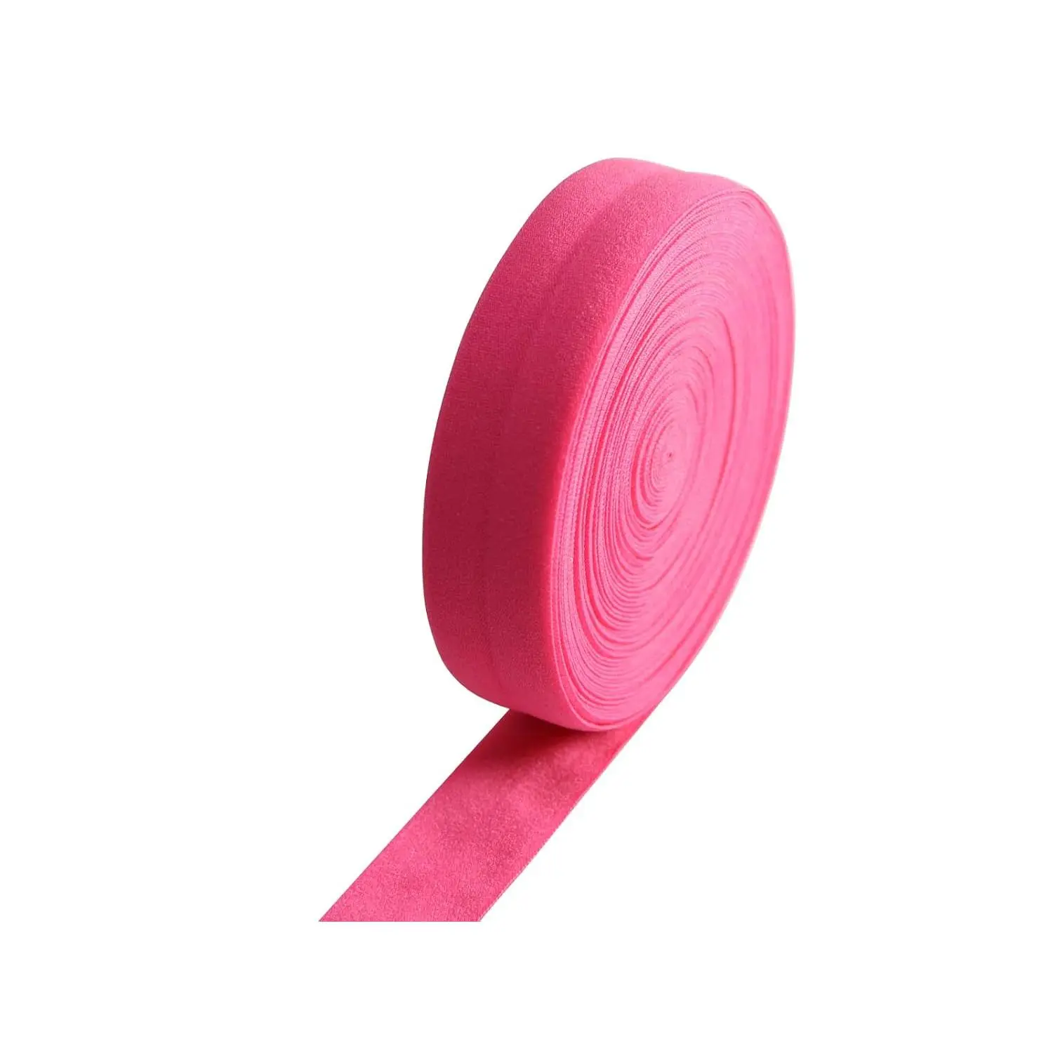 Rose Fold Over 3/4'' 20mm Stretch FOE Elastic Ribbons Sewing Knit Elastic Lingerie Trim for Clothing Headbands  Girl Hair Bow