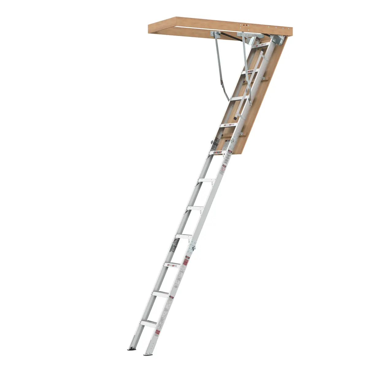 Aluminum Attic Ladder 350-pound Capacity 22 1/2" x 54" Opening 7-10ft Ceiling