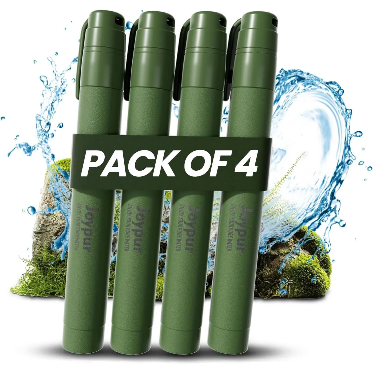 Portable Water Filter Straw Survival, Essential Camping & Hiking Gear, Water Purification Straw for Travel, Biking and Emergency Preparedness