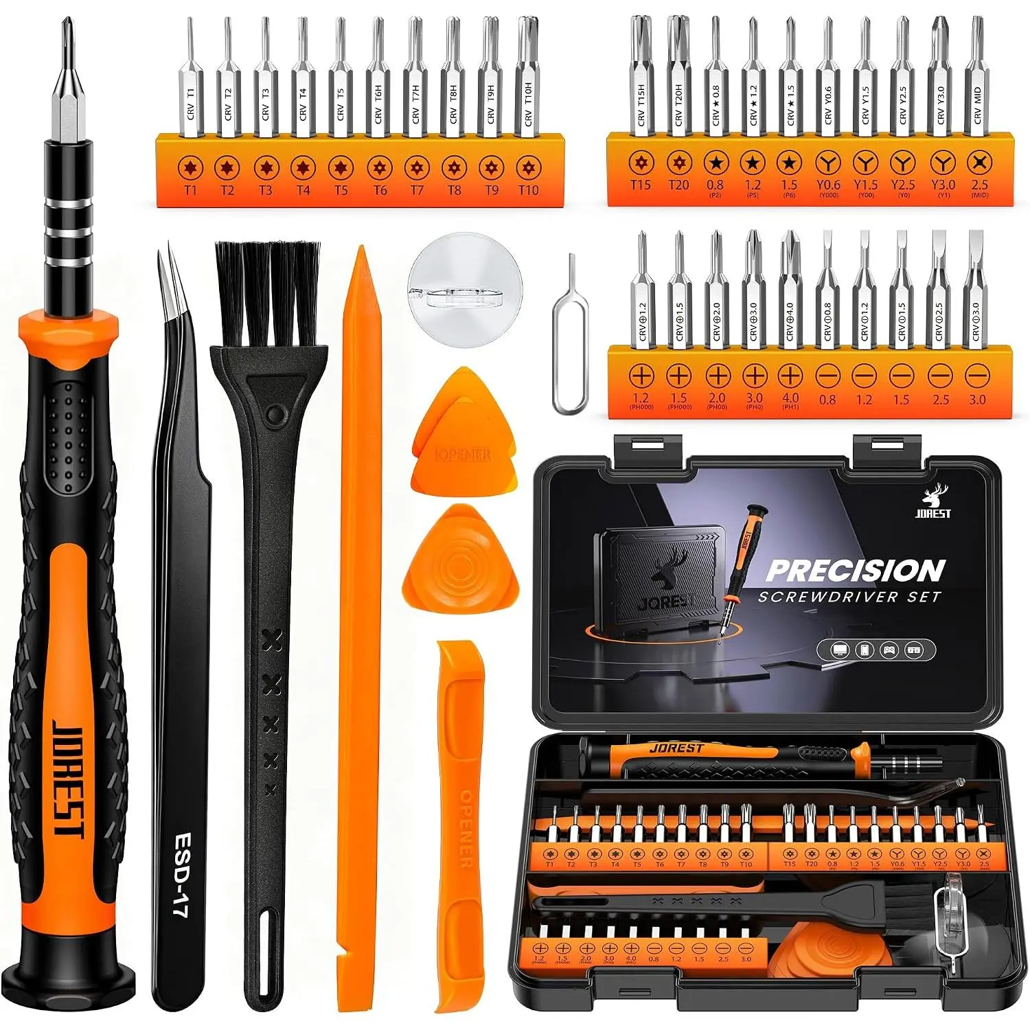 Small Screwdriver Set with Torx Triwing, Mini Repair Tool Kit for Macbook, Computer, Laptop, PC, iPhone, PS5, Xbox, Switch,, Watch, Doorbell, Electronics