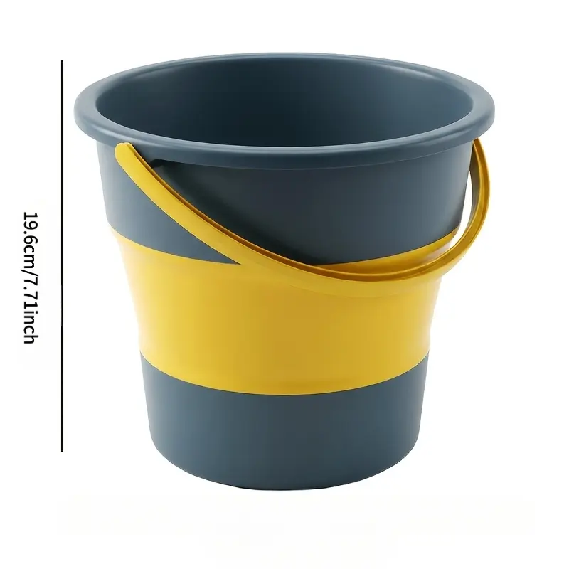 1pc Foldable Portable Water Bucket Lightweight Space-Saving Bucket with Strong Handle, Ideal for Camping Car Washing Travel Kitchen Home Outdoor Use