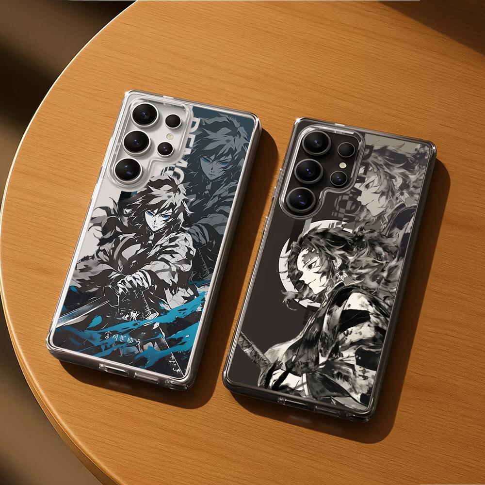 [Galaxy S26NEW]Demon Slayer Magnetic phone Case for Samsung S26/S25/S24/S23/S22/S21/S20/S10/NOTE20/NOTE10/NOTE9/PLUS/ULTRA/FE/A57/A56/A55/A54/A37/A36/A35/A34/A26/A25/A24/A23/A17/A16/A15/A14/A07/A06/A05,MagSafe gifts Transparent Shockproof Protective Cover