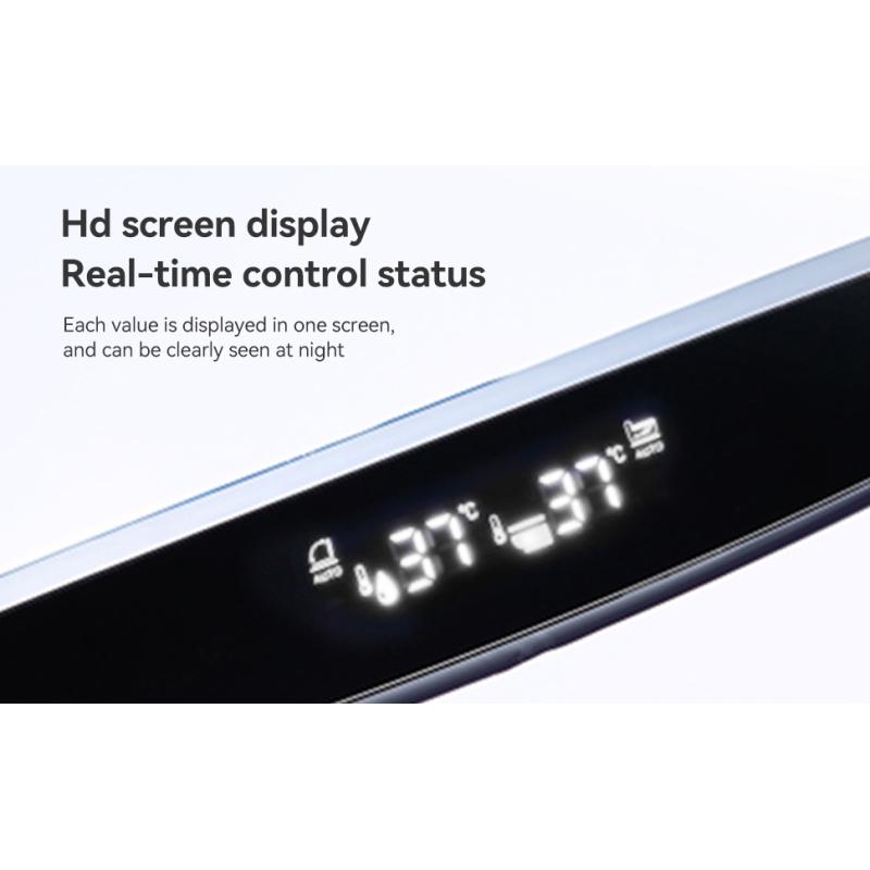 Bellemave Smart Toilets with Heated Bidet Seat Portable Toilet with Bidet Built Intelligent Auto Open Close Seat Dryer Warm Water Modern Features Hands-Free Operation & Foot Sensor