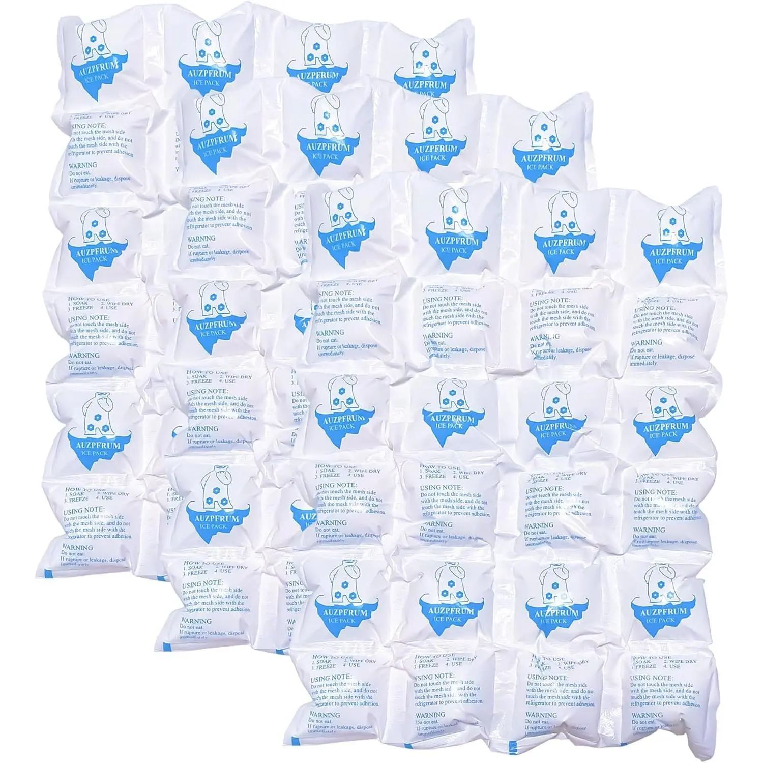 Dry Ice Packs, Reusable Long Lasting Flexible Cold Pack Sheets for Shipping, Coolers, Lunch Boxes & Frozen Food Storage, Durable Ice Packs for All Cold Transport