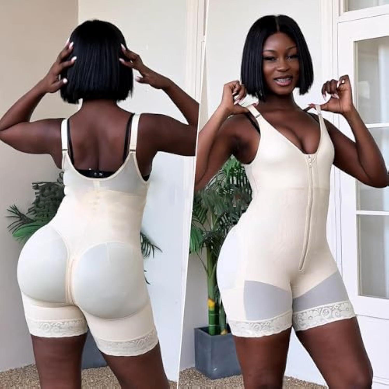 Full Body Shapewear for Women Tummy Control Fajas Colombianas Butt Lifting Bodysuit Zip Up Body Shaper