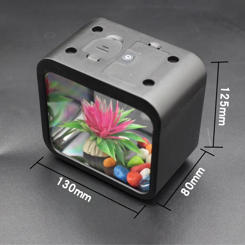 Small Fish Tank for Home Goldfish Betta Tank Acrylic Block Ecological Micro Landscape Mini Aquarium Tank Small Fish Tank for Home Goldfish Betta Tank Acrylic Block Ecological Micro Landscape Mini Aquarium Tank
