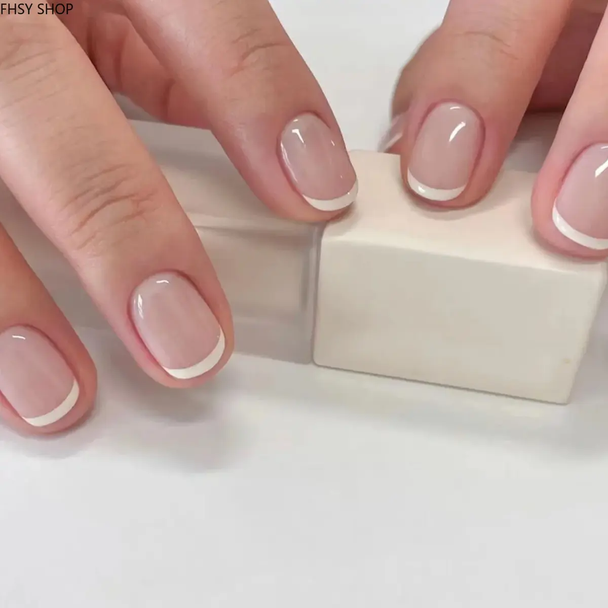 24Pcs Nude Glossy Press-On Nails, Minimalist Manicure Kit with 15 Sizes & Adhesive Tabs, Reusable False Nails for At-Home DIY Salon, Ideal for Daily & Office Wear, Daily Wear, Office Style, Nail Set