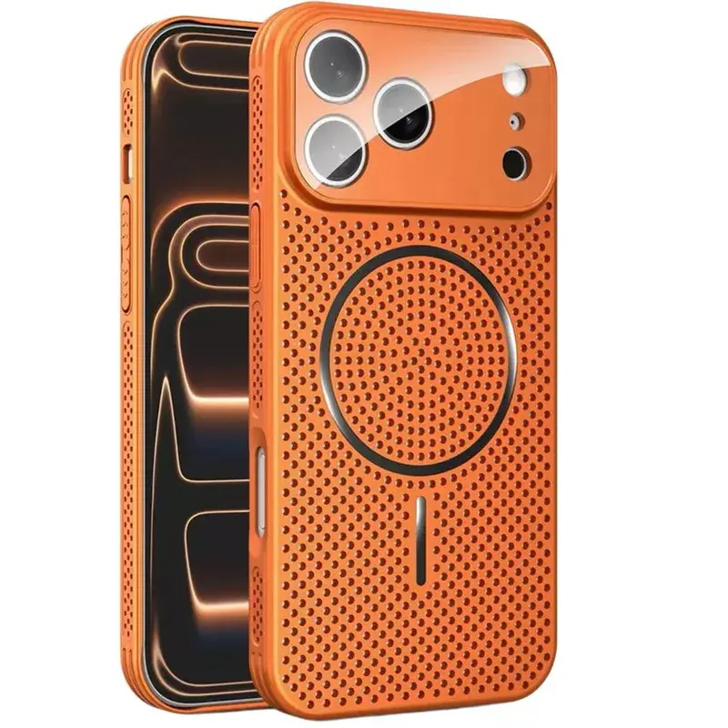 Magnetic MagSafe Phone Case for iPhone 17Air/17/16/15/14/13/12 Plus Pro Max - Heat-Dissipating, Breathable Back Cover Accessory (Compatible for iPhone 14 Pro Max), For Iphone 14Pro Max