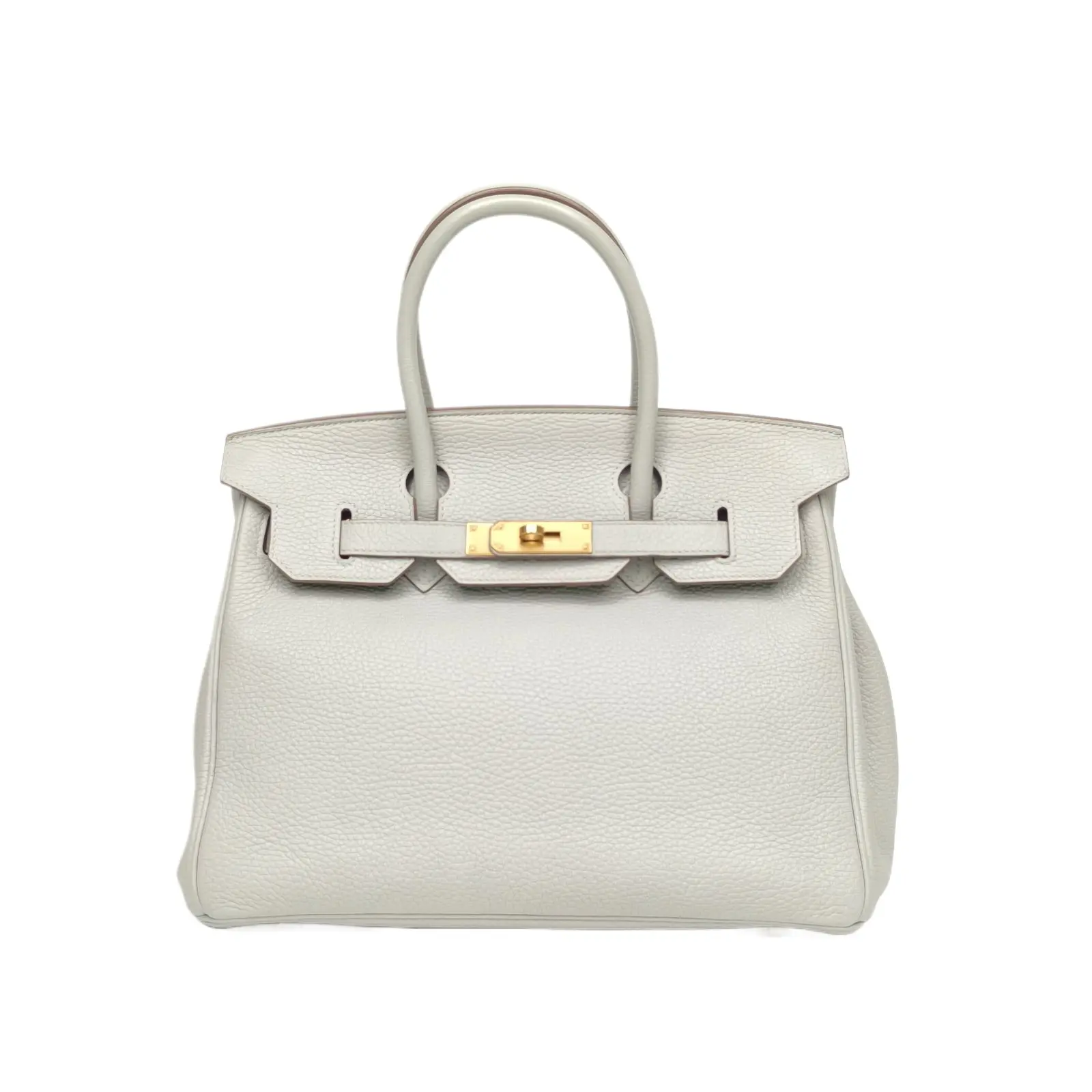Pre-owned HERMÈS HERMES Birkin 30 Gris Perle(80) Togo LeatherP255129744