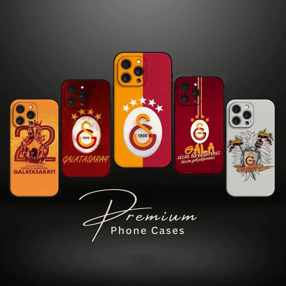 Galatasaray Club Perfect Aesthetic Printed Soft TPU Case Anti Drop Full Protection Compatible with iPhone 17 16 15 14 13 12 11 Pro Max 17Air