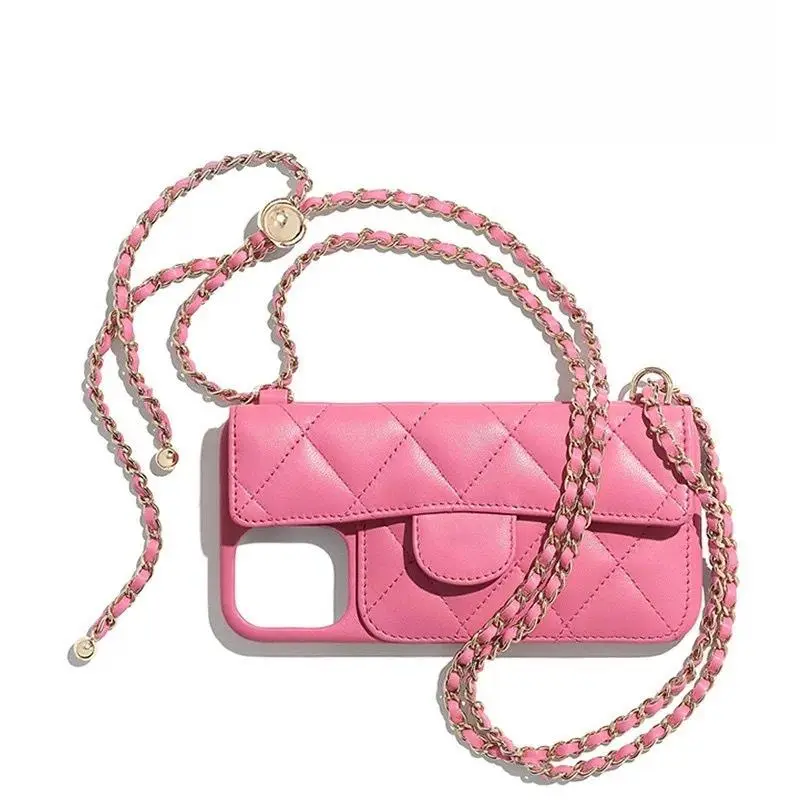 (Case & Nova.) Quilted Wallet Smartphone Case with Shockproof Bumper, Adjustable Crossbody Strap, Card Holder, Slim Cute Design, Protection for Multiple iPhone Models (17 Pro Max,16 Plus,15,14,13,12,11) - Girls' Mobile Phone Accessories