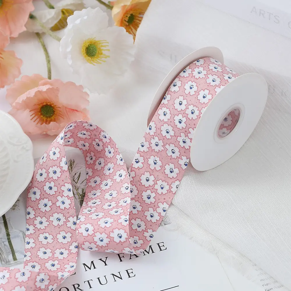 38mm Floral Ribbon, 10m Length, Soft Material, Mint, Light Blue, Ideal for Bouquets, Gift Wrapping, DIY Crafts, Journal Decor